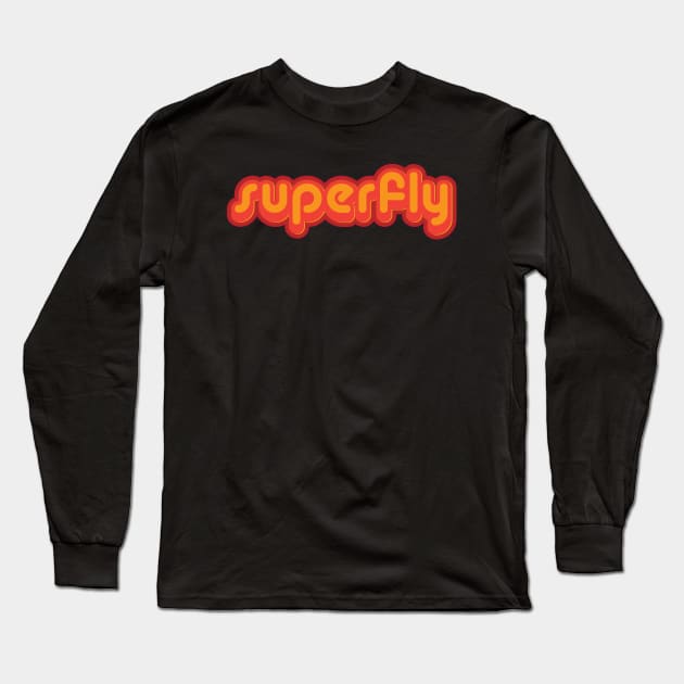 Superfly Long Sleeve T-Shirt by modernistdesign